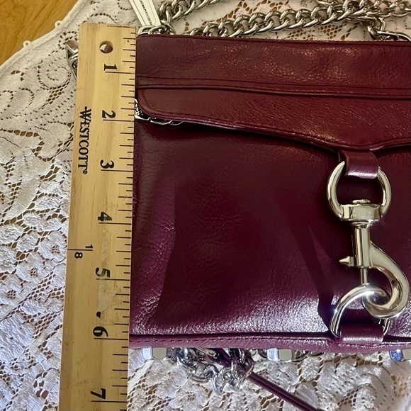 Rebecca Minkoff Mini Mac in Plum Purple Leather Shoulder Bag 🔥EUC🔥 - Picture 13 of 15